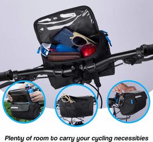 Bolsa de manillar de bicicleta impermeable y soporte de teléfono móvil bolsa de manillar de montaña - Product Image 6