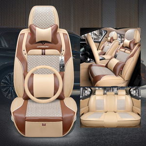 Housses de siège de voiture universelles imperméables de haute qualité YLC 2025, personnalisées, quatre saisons, en cuir, ensemble complet de 5 pièces - Product Image 3
