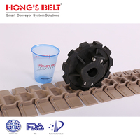 Hongsbelt HS-880-12T : Chaîne en plastique série 880, pignon de roue à entraînement divisé, pignon de convoyeur