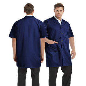 Batas de laboratorio de manga corta de algodón personalizables, uniformes de hospital de tamaño XL reutilizables cómodos, colores personalizados para médicos, enfermeras, OEM - Product Image 4