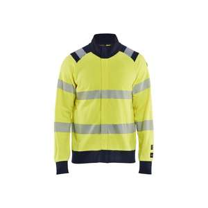 BLAKLADER - 346117623389XXXL Multinorm Sweatshirt avec Full Zip Hi-vis jaune/bleu marine-EAN 7330509911280 HI-VIS WORKWEAR - Product Image 5