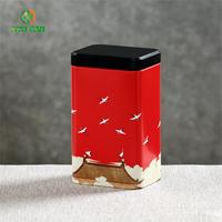 Boîtes à thé carrées en métal, boîtes à café, boîtes en fer de haute qualité avec graphiques de logo personnalisables, dans des boîtes-cadeaux métalliques exquises.