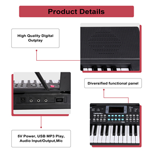 BD MUSIC BD-601 Orgue électrique portable 61 touches <span class=keywords><strong>Piano</strong></span> numérique Instruments de musique <span class=keywords><strong>Clavier</strong></span> électronique pour enfants - Product Image 3