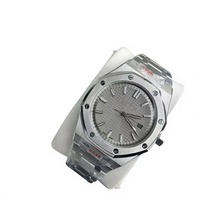 Best-seller transfrontalier Aijia Charm Montre mécanique à aiguilles lumineuse en acier inoxydable, boîtier 41 mm, Série 15500