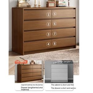 Mueble de Almacenamiento con 6-8 Cajones de Madera de Diseño Clásico, Mesa Auxiliar de Madera para Sala de Estar, Cómoda con Cajones - Product Image 5