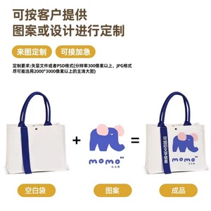 Sac fourre-tout en toile Wen Wei, taille personnalisable, impression de logo, emballage général, sac promotionnel - Product Image 5