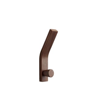 Jingchuang Gancho de pared de madera de nogal sin taladro para el hogar, dormitorio, almacenamiento de ropa y sombreros, perchero de madera maciza, unidad individual - Product Image 5