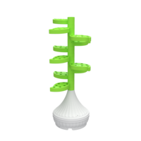 Tour hydroponique verticale à 10 étages pour balcon intérieur, système de culture sans sol pour légumes et fraises