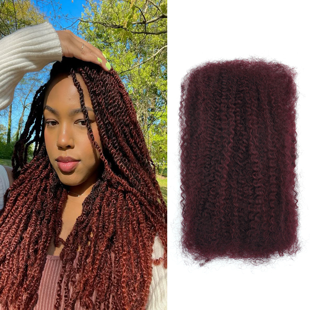Vast Hair Workshop Craft Detail 2 for KAMA Microlocs Human Hair Extensions Natural Dark Brown Afro Kinky Bulk Human Hair for Braids Curly