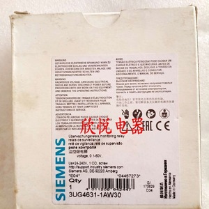 Siemens Monitoring <b>Relay</b> 3UG4631-1AW30 AC/DC 24-240V Miniature Electromagnetic Auto Use - Product Image 2