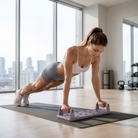 Équipement d'entraînement fitness à domicile : support pliable pour exercices aquatiques, planche de pression multifonctionnelle avec bande de résistance