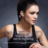 Auriculares OWS TWS de Gancho Abierto Más Vendidos para Deportes con Sonido Estéreo 5.0, Audífonos con Batería de Ultra Larga Duración y Chip Jerry