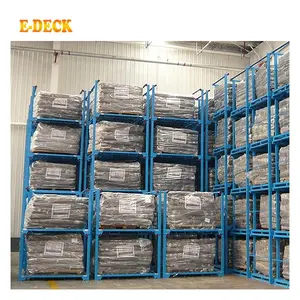 Hot sale safe stackable transportation malaysia pallet frame nestainer stacking rack for storage system