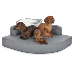 Pelliccia sintetica soffice raffreddamento indistruttibile personalizzato grande cane piccolo cane portatile Memory Foam di lusso ortopedico cuccia cuccia per cani