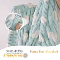 Plaid en fausse fourrure, vente flash, adaptabilité multi-scénarios pour adultes, couleur unie, plaid de taille standard