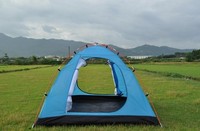 Tente de camping pour 2/3/4 personnes, tente de randonnée professionnelle légère, imperméable et coupe-vent, adaptée à l'extérieur, à la randonnée et au glamping