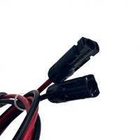 Adaptateur solaire YUEEYOUNG XT60 avec connecteur mâle-femelle, 2 broches en cuivre, IP68, 30A, 1000V, boîtier en PVC