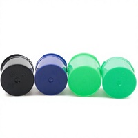 Vente en gros de flacons en plastique PP personnalisés avec bouchon à ouverture facile, résistants aux enfants, disponibles en plusieurs tailles avec impression sérigraphique