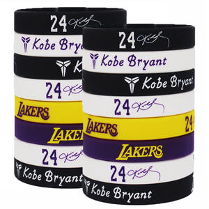 Promosyon bilekliği özel basketbol spor kulübü Logo silikon bilezik - Product Image 5