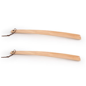 Calzascarpe in legno di faggio con manico curvo lungo, corda per appendere, senza piegare, per casa e viaggio, ausilio quotidiano per indossare le scarpe - Product Image 6