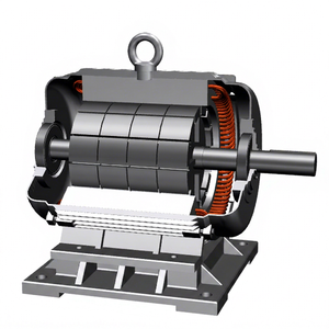 Alternateur à aimants permanents de la série PMG 12KW 300RPM 220V/240V triphasé avec protection IP54 pour usage domestique/agricole/industriel - Product Image 1