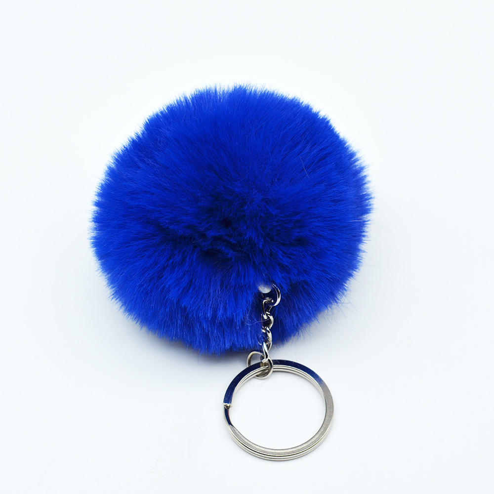 5Pcs Faux Fur Hairball Fluffy Balls For Bag Keychains Decor - Foto 7