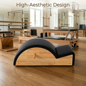 Meilleur <span class=keywords><strong>prix</strong></span> : Barrel de Pilates <span class=keywords><strong>en</strong></span> <span class=keywords><strong>bois</strong></span> de chêne pour l'étirement du dos et la correction de la colonne vertébrale - Product Image 6