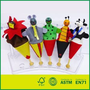 Nuovi Giocattoli per Bambini: Set di <span class=keywords><strong>Marionette</strong></span> <span class=keywords><strong>da</strong></span> Dito in Legno di Betulla, <span class=keywords><strong>Marionette</strong></span> Pop-Up <span class=keywords><strong>da</strong></span> Circo - Product Image 3