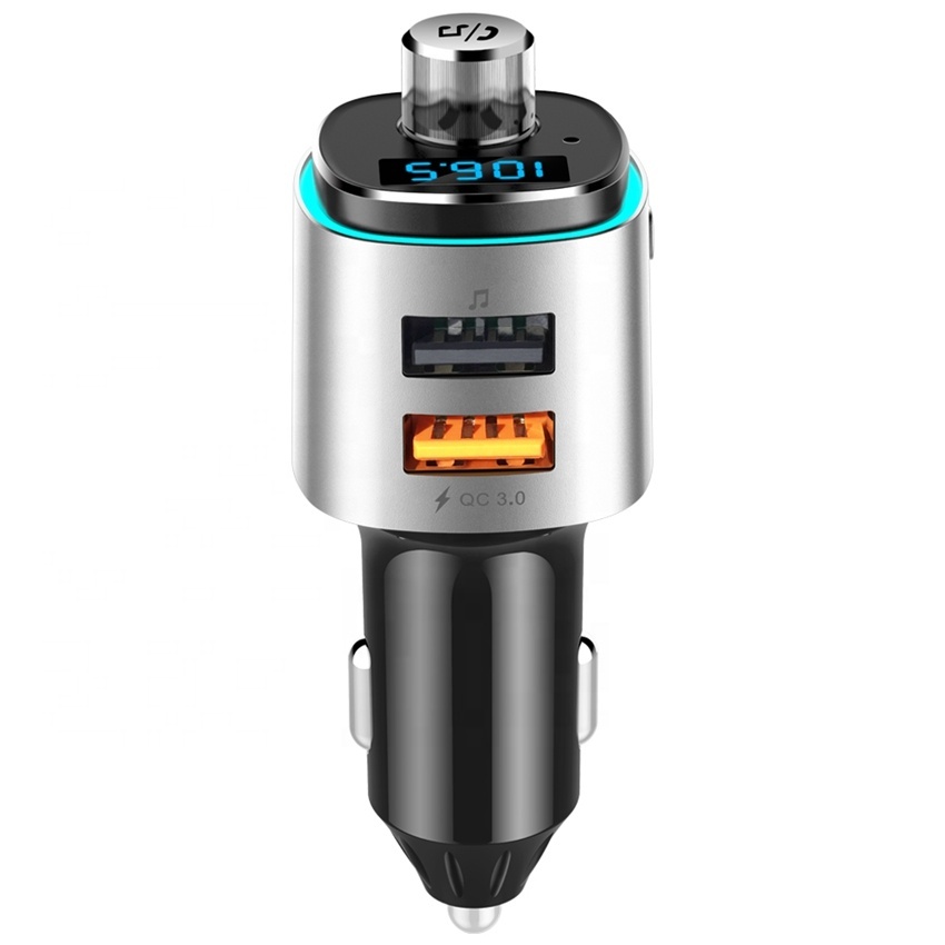 Modulatore FM Bluetooth Per Auto Con Antenna E Amplificatore Integrato - Cablato, Universale, Giallo