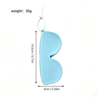 Étui en silicone personnalisé pour lunettes de soleil, étui en silicone pour lunettes de soleil pour hommes, étui étanche avec cordon, vente en gros
