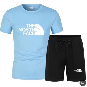 Set di <span class=keywords><strong>pantaloncini</strong></span> t-shirt personalizzati, traspiranti <span class=keywords><strong>e</strong></span> confortevoli, cotone tinta unita in poliestere 2 pezzi da <span class=keywords><strong>uomo</strong></span> - Product Image 4