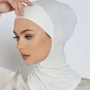 Mujeres musulmanas Underscarf Hijab Bonnet Bufanda Turbantes Cabeza para Hijabs Hijab Caps