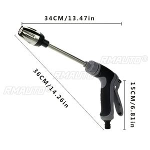 Pistolet à eau haute pression pour tuyau d'arrosage de jardin, pulvérisateur de nettoyage avec poignée pour lavage de voiture 3/4 pouces - Product Image 3