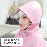 Imperméable réfléchissant tendance pour enfants, ensemble veste et pantalon imperméables en nylon avec compartiment pour sac à dos