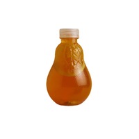 Bouteille en plastique créative de 16 oz pour thé au lait, design en forme d'ampoule avec bouchon à vis pour boissons froides et jus