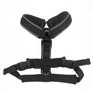 犬用引きハーネス調整可能犬用ハーネスソフトネオプレンパディング犬用ベストそりランニングジョギング用 - Product Image 1