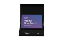 Carte de brochure vidéo personnalisée avec écran LCD 7 pouces de haute qualité, thèmes musique/ange/croix, options couverture souple/dure en papier
