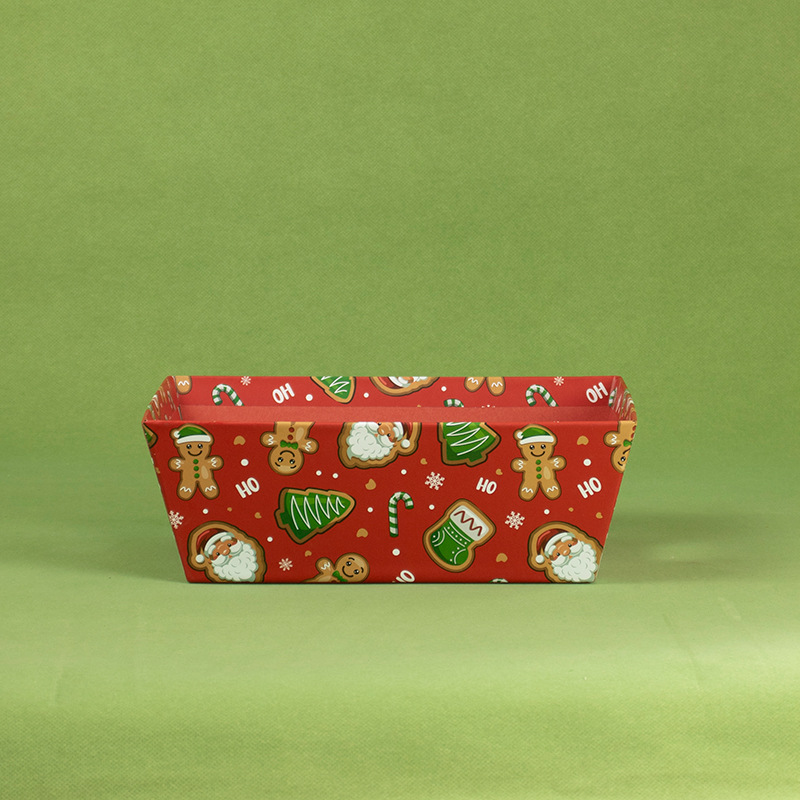 Christmas fun painted trapezoid box