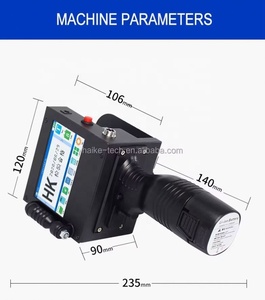 Draagbare Handheld Inkjetprinter Met Groot Scherm Flatbed Digitale Date <span class=keywords><strong>Encoder</strong></span> Metalen Printing Peakprint Inkjet Pistoolprinter - Product Image 4