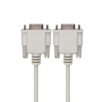Personalizado Db9 macho a hembra conector Rs232 Cable serie