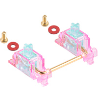 DUROCK Stabilisateur de clavier à vis V2 Miami Vice Teal Pink Mix pour montage sur PCB 2U 6.25u 7U 3U Barre d'espace Stabilisateurs RVB rétroéclairés programmables filaires