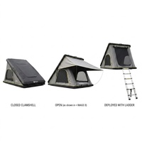 Aluminium Dreieckiges Hartschalen-Dachzelt 210x140cm 900D Oxford Wasserdicht USB-Licht Leiter SUV 4x4 Camping