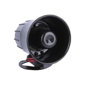 Sirène électronique personnalisée noire 8 ohms 20W ABS haut-parleur de klaxon pour moto alarme GSM résistante à l'eau 120dB <span class=keywords><strong>SPL</strong></span> certifiée CE - Product Image 4