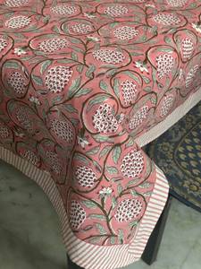 Nappe imprimée bloc INDIEN couverture de Table en coton fleuri nappe de ferme cadeau de pendaison de crémaillère au prix de gros - Product Image 2