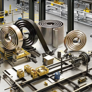 Horloge en acier inoxydable personnalisée Ressort spirale Câble Horloge Ressort airbag Volet roulant Porte Ressort de torsion Usine - Product Image 2