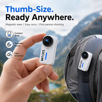 Caméra d'action 4K à vision à la troisième personne C110 Mini Caméra Sportive WiFi Étanche IP65 Double Anti-tremblement Enregistreur Vidéo POV pour Moto