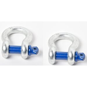 Bow Shackle 7/8 in <b>Galvanized</b> Blue Carbon Steel with Removable <b>Screw</b> Pin 18700 Lbs Capacity for Heavy Duty Towing & Rigging - Product Image 5