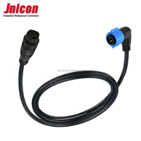 Connecteur de câble d'alimentation étanche IP67 M19 3 broches 20A 300V, prise mâle/femelle, connecteurs à verrouillage par poussée pour éclairage LED