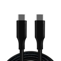 Câble de données USB C vers USB C 3A 5A de couleur noire de haute qualité