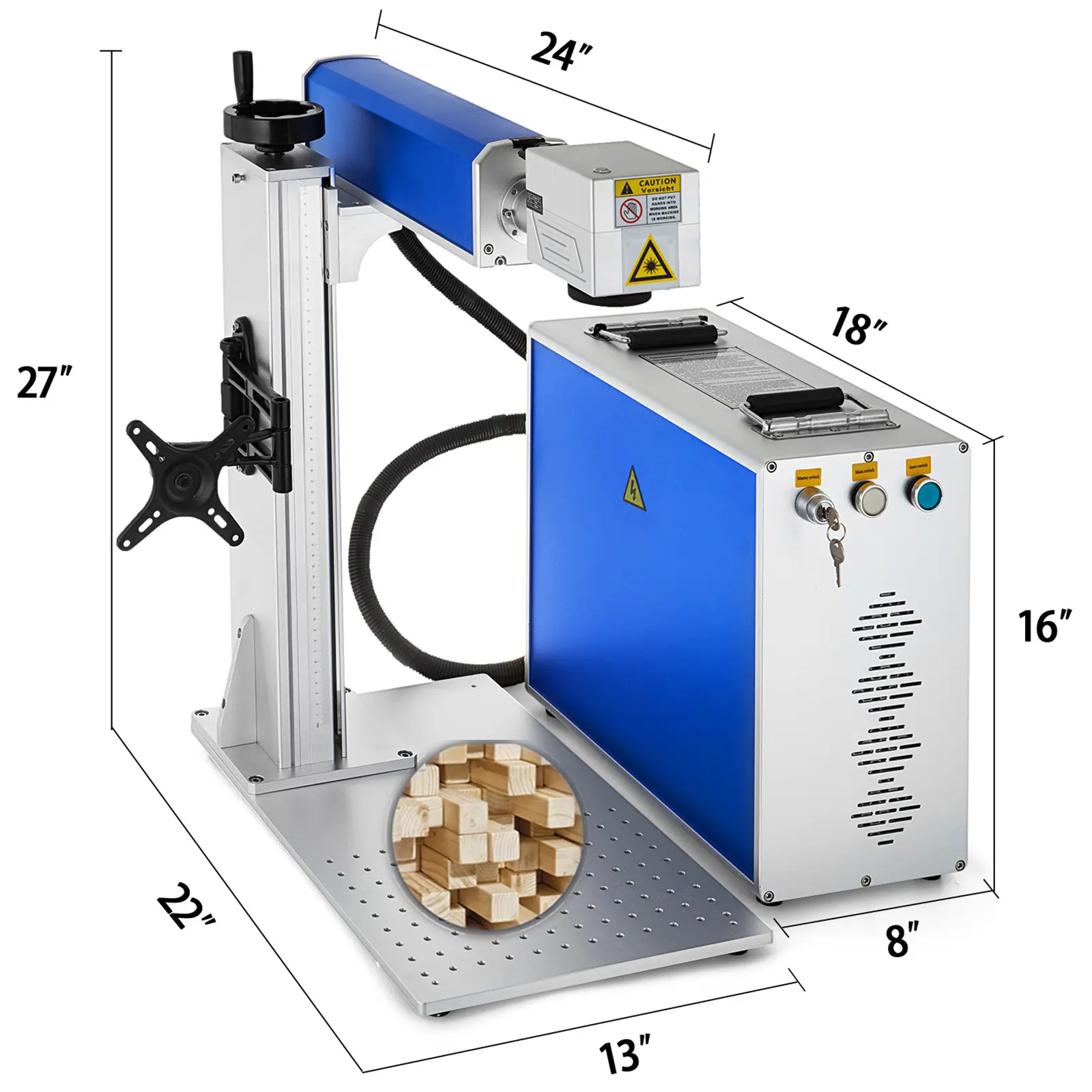 2024 SIHAO neue Faserlaser-Markierungsmaschine Schrank-Typ Faserlaser-Markierungsmaschinen